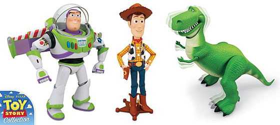 Buzz Lightyear, Woody en Rex uit de Toy Story Collection