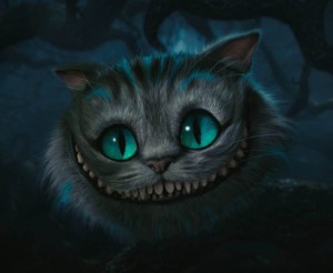 De heerlijke grijns van de Cheshire Cat uit Alice in Wonderland