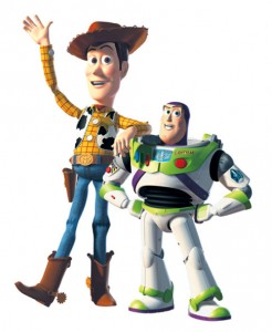 Woody Pride en Buzz Lightyear uit de Toy Story-films