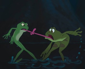 Naveen en Tiana uit The Princess and the Frog