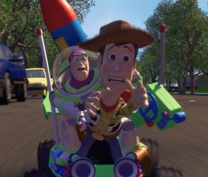 Buzz, Woody en RC uit Toy Story