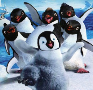De vrolijke pinguïns uit Happy Feet