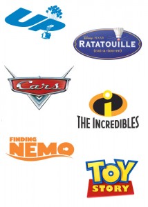 Pixars titels die de voorbije jaren de Award voor Beste Animatiefilm wonnen