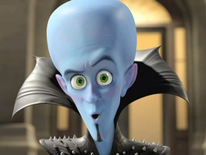 Het hoofdpersonage uit MegaMind