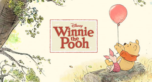 Een eerste stukje artwork uit de tekenfilm Winnie the Pooh