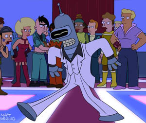 Bender goes Saturday Night Fever