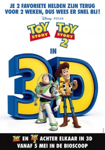 Filmposter voor Toy Story 1 en 2 in 3D
