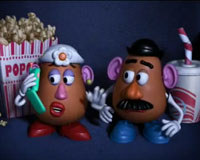 Bioscoopetiquette met Mr en Mrs Potato Head