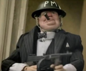 Churchill in Jackboots on Whitehall