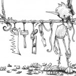 Tekening van Gris Grimly voor Pinocchio