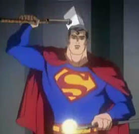 Afbeelding uit de animatiefilm All Star Superman