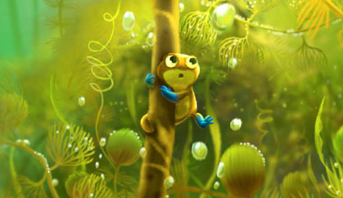 Bekijk een knappe verzameling artwork voor Pixars animatiefilm Newt