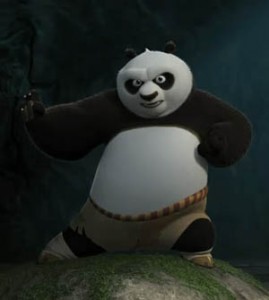 Panda Po (Jack Black) uit Kung Fu Panda