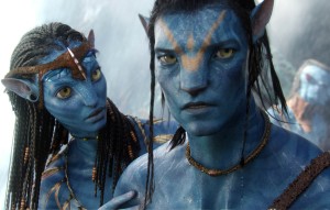 Jake en Neytiri, de hoofdpersonages uit Avatar
