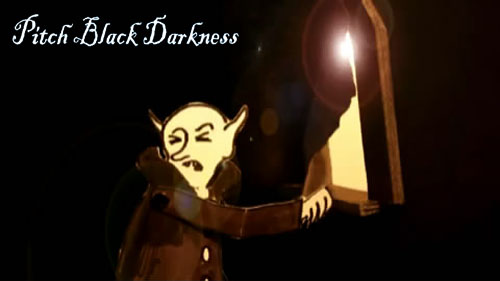 Bekijk de leuke animatieclip voor Pitch Black Darkness van Kyteman