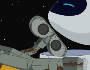 Wall-E en Eve in The Simpsons